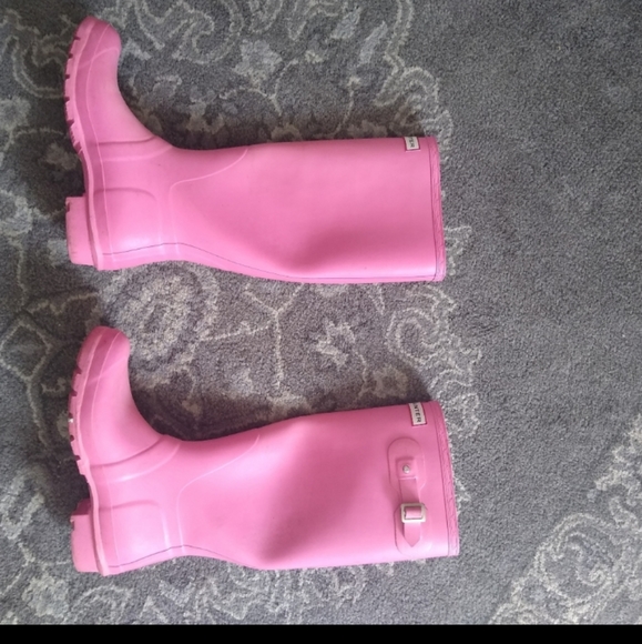 Hunter rain boots pink size 7 - Picture 3 of 10